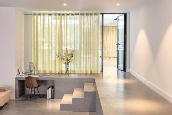 Floor Length Yellow Curtains 590X394