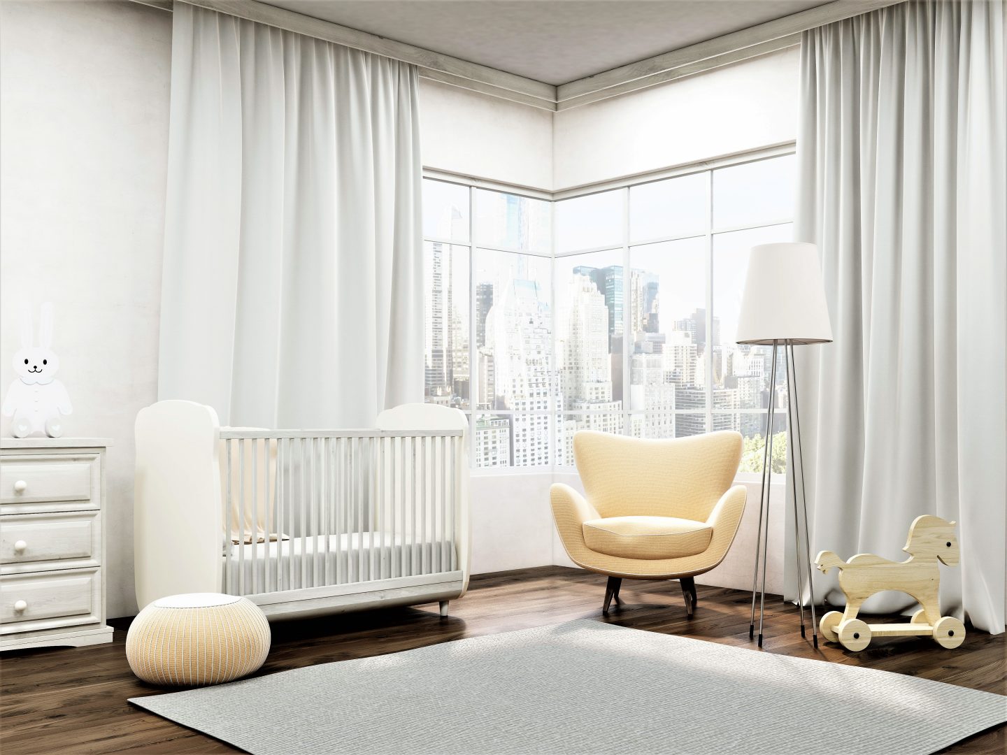 Kids Room Nursery Grey