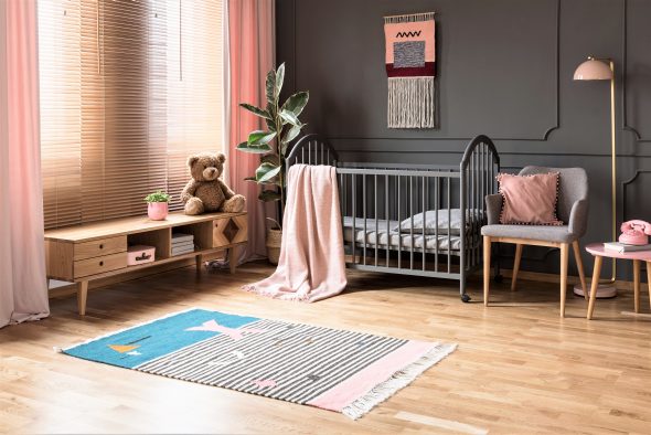 Kids Room Pink And Grey 590X394