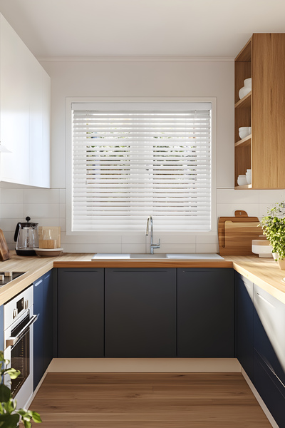 VICTORY 24 WHITE TIMBER VENETIAN KITCHEN 01