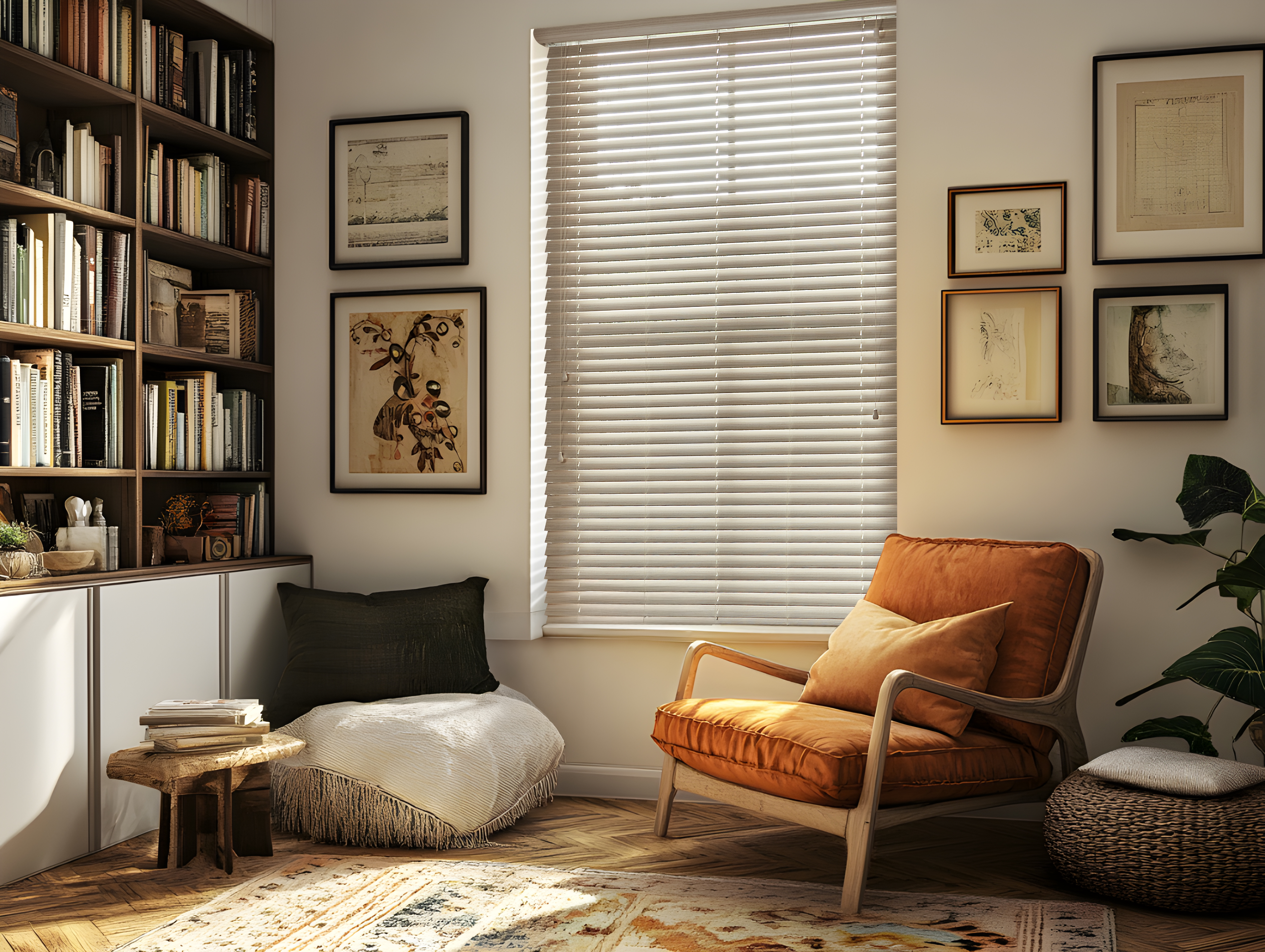 VICTORY 24 TIMBER VENETIAN SEASHELL LIVING ROOM 01