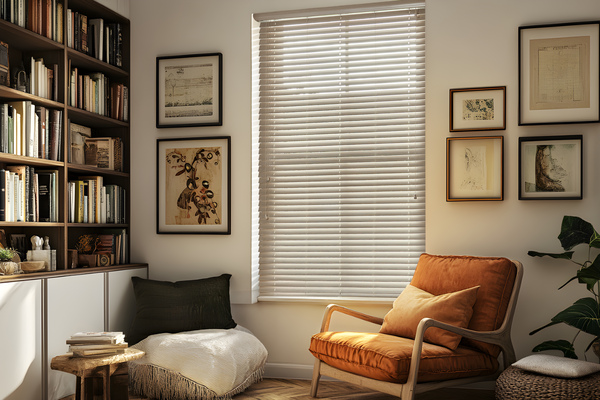 VICTORY 24 TIMBER VENETIAN SEASHELL LIVING ROOM 01