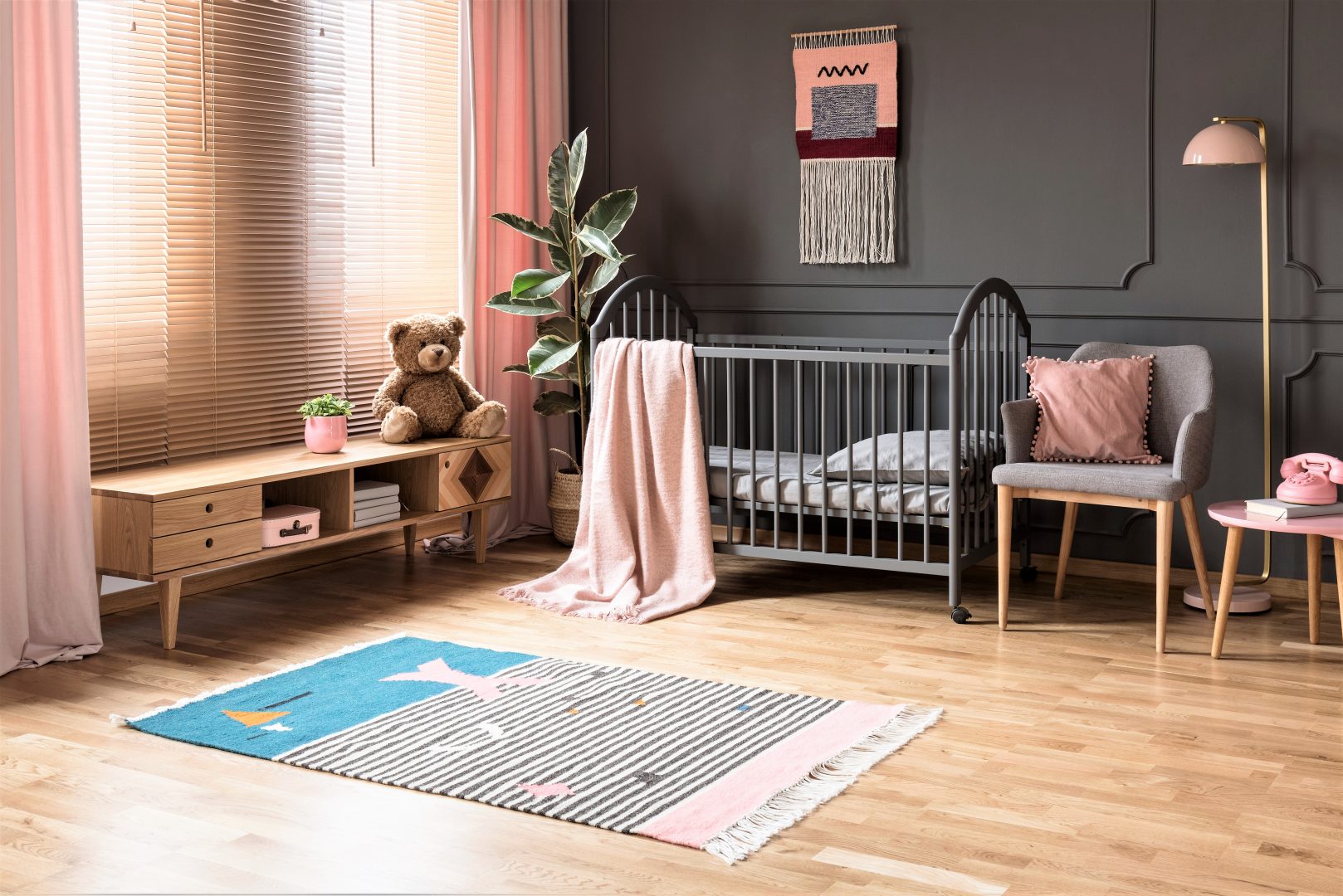 Kids Room Pink And Grey