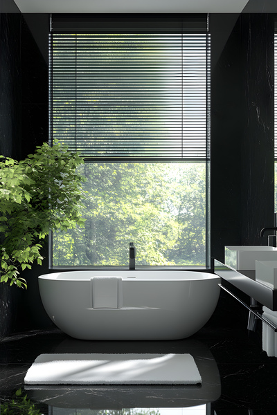VICTORY 25 METAL VENETIAN BLACK BATHROOM 01