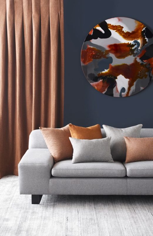 Rose Gold Pinch Pleat Curtians 521X800