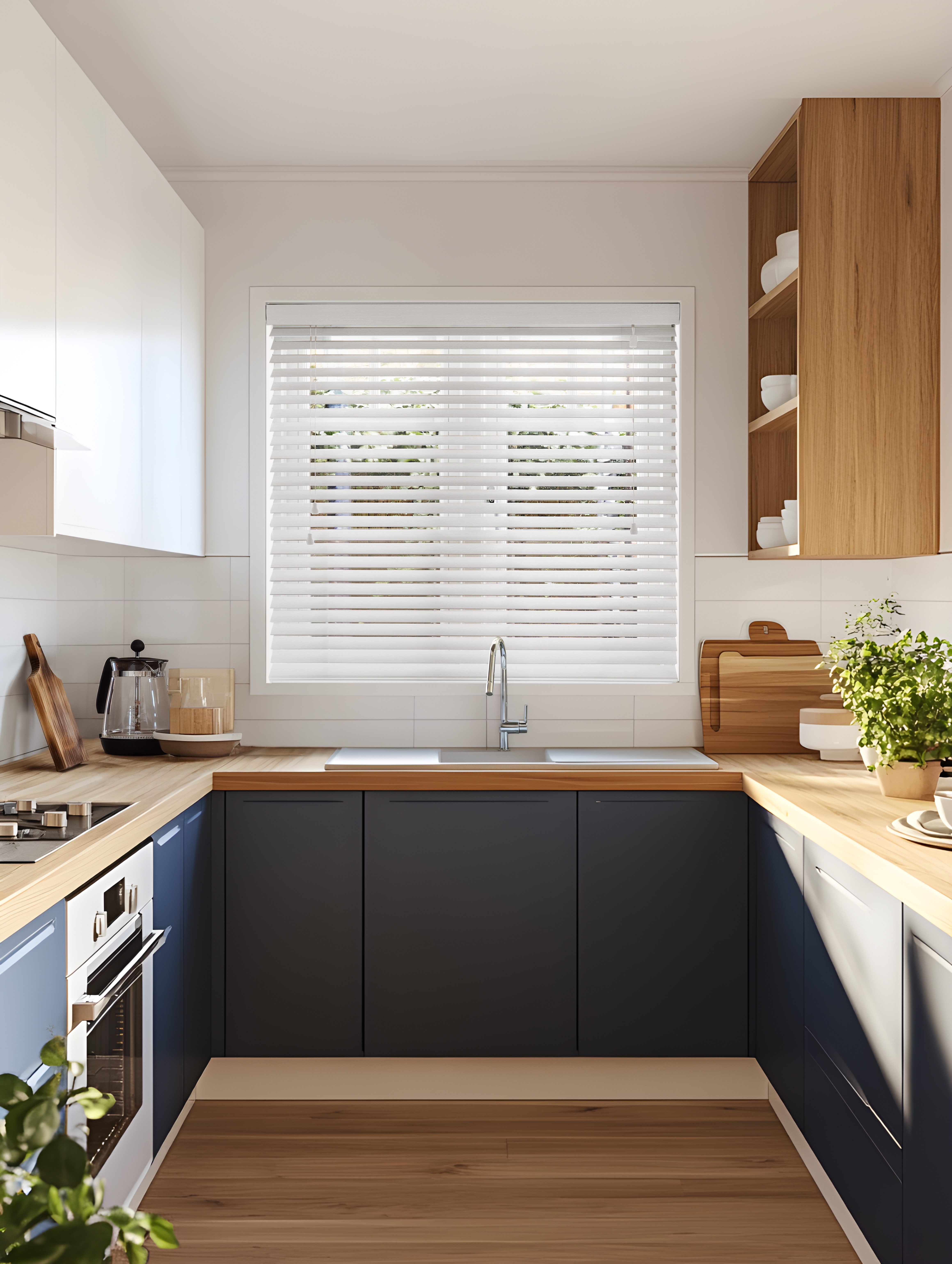 VICTORY 24 WHITE TIMBER VENETIAN KITCHEN 01 (1)