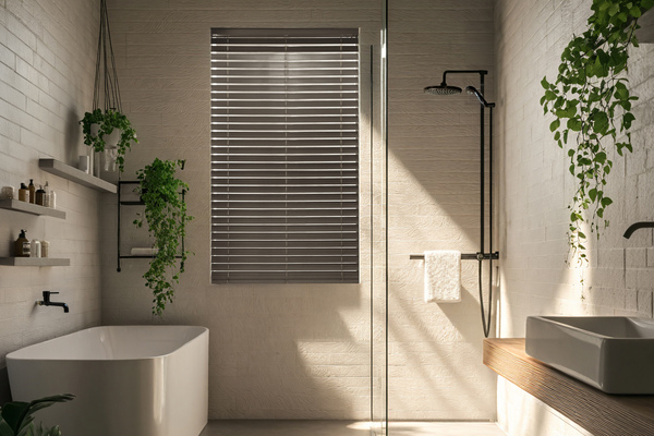 VICTORY 25 FAUX WOOD VENETIAN W19304 BATHROOM 01 (1)